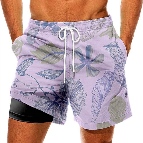 Men's Swim Trunks Swim Shorts Quick Dry Board Shorts Bathing Suit with Pockets Compression Liner Drawstring Swimming Surfing Beach Water Sports Floral Summer
Men's Swim Trunks Swim Shorts Quick Dry Board Shorts Bathing Suit with Pockets Compression Liner Drawstring Swimming Surfing Beach Water Sports Floral Summer