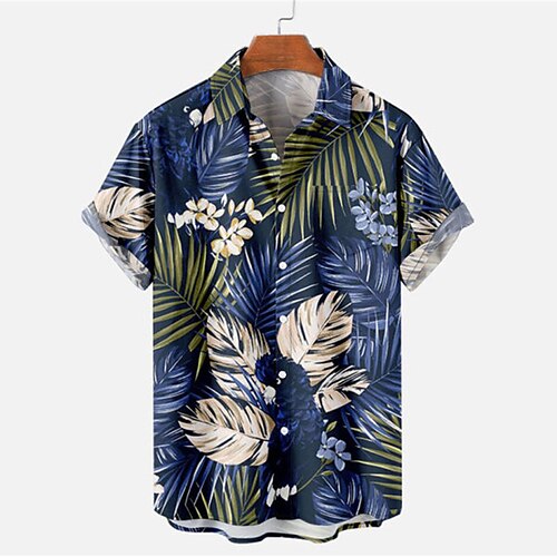Men's Shirt Graphic Shirt Palm Leaf Turndown Royal Blue Street Casual Short Sleeve Button-Down Clothing Apparel Fashion Designer Casual Comfortable
Men's Shirt Graphic Shirt Palm Leaf Turndown Royal Blue Street Casual Short Sleeve Button-Down Clothing Apparel Fashion Designer Casual Comfortable