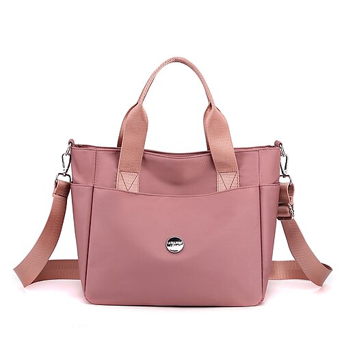 Dame Unisex Tote Tværtaske Håndtag med håndtag i toppen Nylon Syntetisk udendørs Daglig Lynlås Helfarve Sort Lysegrøn Lyserød
Dame Unisex Tote Tværtaske Håndtag med håndtag i toppen Nylon Syntetisk udendørs Daglig Lynlås Helfarve Sort Lysegrøn Lyserød