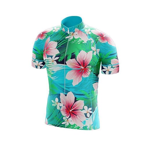 21Grams Men's Cycling Jersey Short Sleeve Bike Top with 3 Rear Pockets Mountain Bike MTB Road Bike Cycling Breathable Quick Dry Moisture Wicking Reflective Strips Green Floral Botanical Polyester
21Grams Men's Cycling Jersey Short Sleeve Bike Top with 3 Rear Pockets Mountain Bike MTB Road Bike Cycling Breathable Quick Dry Moisture Wicking Reflective Strips Green Floral Botanical Polyester