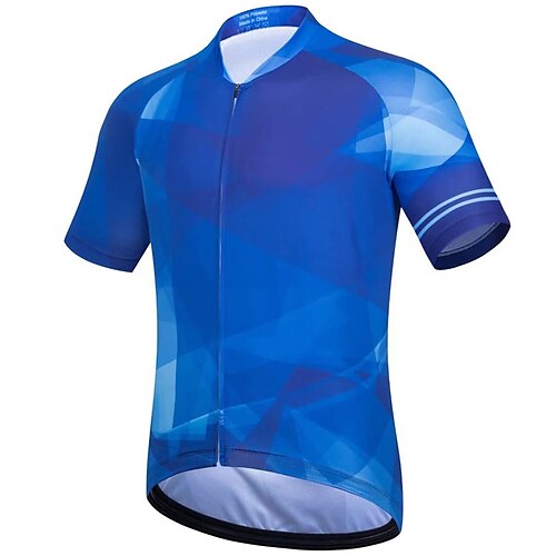 21Grams Men's Cycling Jersey Short Sleeve Bike Top with 3 Rear Pockets Mountain Bike MTB Road Bike Cycling Breathable Quick Dry Moisture Wicking Reflective Strips Blue Geometic Polyester Spandex
21Grams Men's Cycling Jersey Short Sleeve Bike Top with 3 Rear Pockets Mountain Bike MTB Road Bike Cycling Breathable Quick Dry Moisture Wicking Reflective Strips Blue Geometic Polyester Spandex