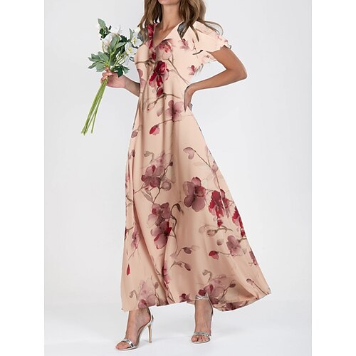 Per donna Abito linea A Abito lungo Abito lungo Rosa Manica corta Floreale Increspato Primavera Estate A V Informale Fine settimana 2023 S M L XL XXL 3XL
Per donna Abito linea A Abito lungo Abito lungo Rosa Manica corta Floreale Increspato Primavera Estate A V Informale Fine settimana 2023 S M L XL XXL 3XL