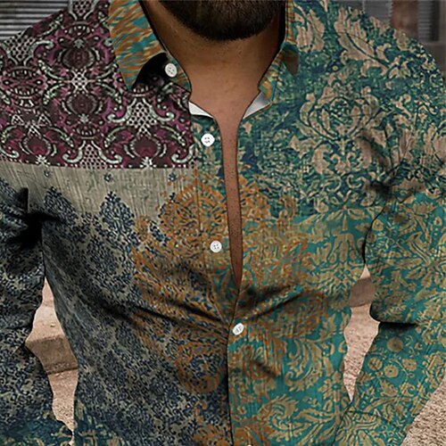 Homens Camisa Social Camisa Gráfica Floral Aberto para a Lateral Verde Azulado Impressão 3D Rua Diário Manga Longa 3D Botão para baixo Roupa Moda Designer Casual Respirável / Praia
Homens Camisa Social Camisa Gráfica Floral Aberto para a Lateral Verde Azulado Impressão 3D Rua Diário Manga Longa 3D Botão para baixo Roupa Moda Designer Casual Respirável / Praia