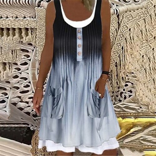Damen Casual kleid Grau Ärmellos Farbverläufe Kalte Schulter Frühling Sommer Rundhalsausschnitt Lockere Passform 2022 S M L XL XXL
Damen Casual kleid Grau Ärmellos Farbverläufe Kalte Schulter Frühling Sommer Rundhalsausschnitt Lockere Passform 2022 S M L XL XXL