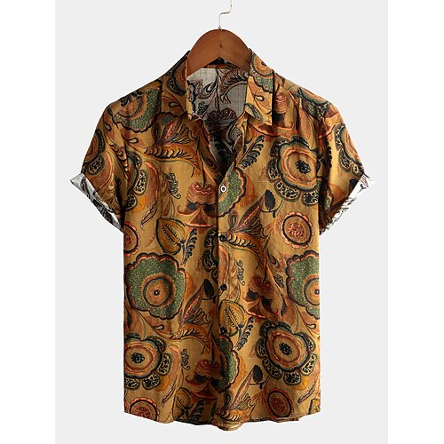 Men's Shirt Print Fish Classic Collar Party Daily Print Short Sleeve Tops Basic Boho Brown / Beach
Men's Shirt Print Fish Classic Collar Party Daily Print Short Sleeve Tops Basic Boho Brown / Beach