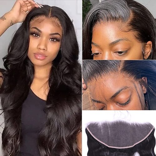Brazilian Hair 13x6HD Lace Frontal Body Wave Free Part HD Lace Human Hair Women's with Baby Hair / Natural Hairline
Brazilian Hair 13x6HD Lace Frontal Body Wave Free Part HD Lace Human Hair Women's with Baby Hair / Natural Hairline