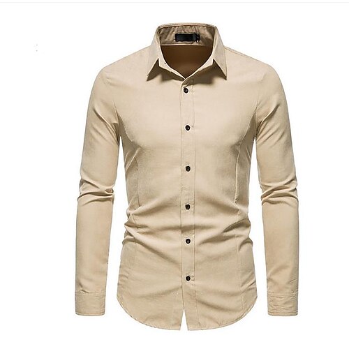 Men's Shirt Solid Colored Turndown Casual Daily Button-Down Long Sleeve Tops Casual Fashion Breathable Comfortable Yellow
Men's Shirt Solid Colored Turndown Casual Daily Button-Down Long Sleeve Tops Casual Fashion Breathable Comfortable Yellow
