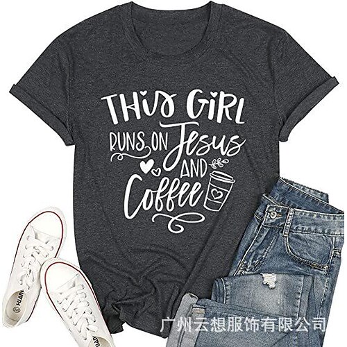 Women's T shirt Tee Letter Casual Daily 3D Printed T shirt Tee Short Sleeve Round Neck Basic Essential Bronw Purple Pink S
Women's T shirt Tee Letter Casual Daily 3D Printed T shirt Tee Short Sleeve Round Neck Basic Essential Bronw Purple Pink S
