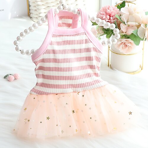 Birthday Dog Dress Girl Colorful Striped Cute Princess Skirt Spring Summer Pet Clothes for Puppy Small Medium Dogs Cats Dresses
Birthday Dog Dress Girl Colorful Striped Cute Princess Skirt Spring Summer Pet Clothes for Puppy Small Medium Dogs Cats Dresses
