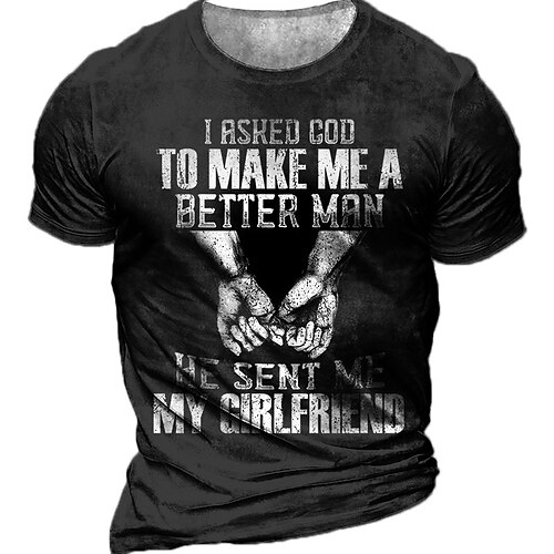 Men's Unisex T shirt Tee 3D Print Graphic Patterned Hand Letter Crew Neck Street Daily Print Short Sleeve Tops Designer Casual Vintage Big and Tall Black Army Green Khaki / Summer
Men's Unisex T shirt Tee 3D Print Graphic Patterned Hand Letter Crew Neck Street Daily Print Short Sleeve Tops Designer Casual Vintage Big and Tall Black Army Green Khaki / Summer