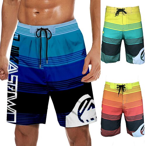 Men's Swim Trunks Swim Shorts Quick Dry Board Shorts Knee Length Bottoms Breathable Drawstring with Pockets - Swimming Surfing Beach Water Sports Stripes Summer
Men's Swim Trunks Swim Shorts Quick Dry Board Shorts Knee Length Bottoms Breathable Drawstring with Pockets - Swimming Surfing Beach Water Sports Stripes Summer