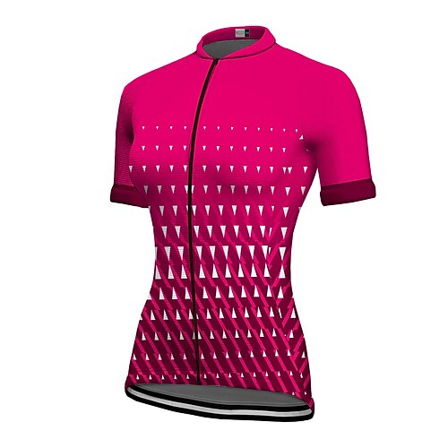 21Grams Women's Cycling Jersey Short Sleeve Bike Top with 3 Rear Pockets Mountain Bike MTB Road Bike Cycling Breathable Quick Dry Moisture Wicking Reflective Strips Orange Red Blue Geometic Polyester
21Grams Women's Cycling Jersey Short Sleeve Bike Top with 3 Rear Pockets Mountain Bike MTB Road Bike Cycling Breathable Quick Dry Moisture Wicking Reflective Strips Orange Red Blue Geometic Polyester