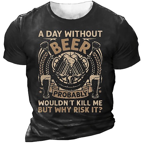 Men's Unisex T shirt Tee 3D Print Graphic Wine Glass Letter Crew Neck Street Daily Print Short Sleeve Tops Designer Casual Vintage Big and Tall Green Black Blue / Summer
Men's Unisex T shirt Tee 3D Print Graphic Wine Glass Letter Crew Neck Street Daily Print Short Sleeve Tops Designer Casual Vintage Big and Tall Green Black Blue / Summer
