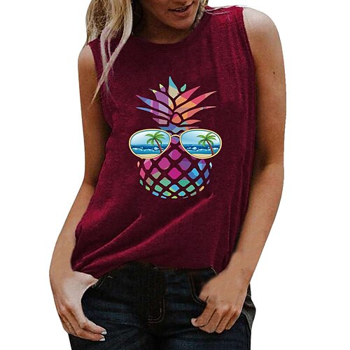 été et automne dames lunettes de soleil motif ananas pull ample tendance mode t-shirt sans manches
été et automne dames lunettes de soleil motif ananas pull ample tendance mode t-shirt sans manches