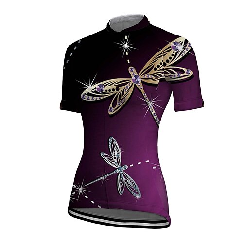 21Grams Women's Cycling Jersey Short Sleeve Bike Jersey Top with 3 Rear Pockets Mountain Bike MTB Road Bike Cycling Breathable Quick Dry Moisture Wicking Reflective Strips Purple Animal Polyester
21Grams Women's Cycling Jersey Short Sleeve Bike Jersey Top with 3 Rear Pockets Mountain Bike MTB Road Bike Cycling Breathable Quick Dry Moisture Wicking Reflective Strips Purple Animal Polyester