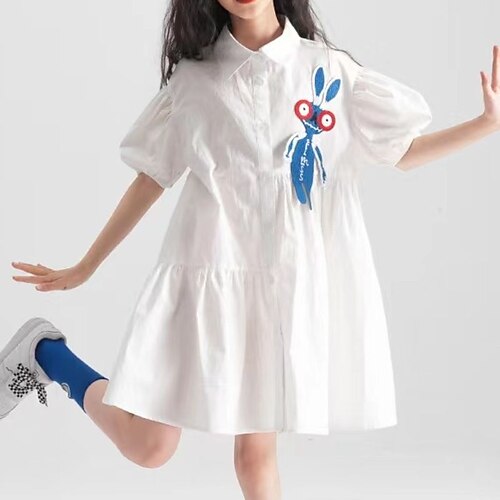 Kids Little Girls' Dress Graphic Patterned A Line Dress Daily Print White Above Knee Short Sleeve Beautiful Cute Dresses Spring Summer Regular Fit 4-13 Years
Kids Little Girls' Dress Graphic Patterned A Line Dress Daily Print White Above Knee Short Sleeve Beautiful Cute Dresses Spring Summer Regular Fit 4-13 Years