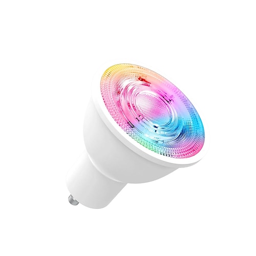 

Tuya WIFI Zigbee GU10 Smart LED Bulbs RGBCCT 2200-6500K CW White 5W 345Lm Dimmable Lamps Smart Life APP Music Sync Remote Control Light Bulbs Work with Alexa/Google Home