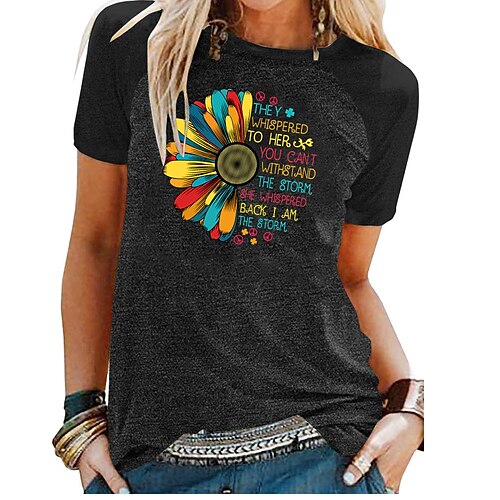 Women's T shirt Dress Green Blue Light gray Graphic Letter Print Short Sleeve Casual Daily Basic Round Neck Regular S / Sunflower
Women's T shirt Dress Green Blue Light gray Graphic Letter Print Short Sleeve Casual Daily Basic Round Neck Regular S / Sunflower