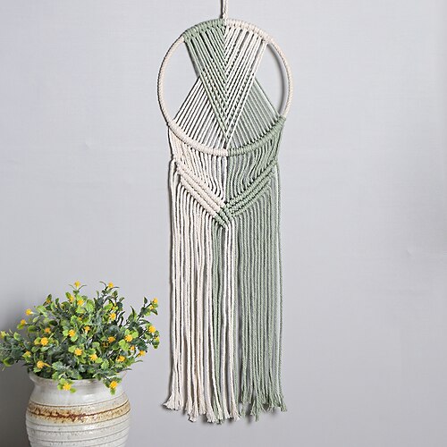 Tapestry Dream Catchers with Long Tassel Cotton Cord Design Handmade Woven Wall Hanging Bohemian Home Decor Wall Room Door Decoration Gift
Tapestry Dream Catchers with Long Tassel Cotton Cord Design Handmade Woven Wall Hanging Bohemian Home Decor Wall Room Door Decoration Gift