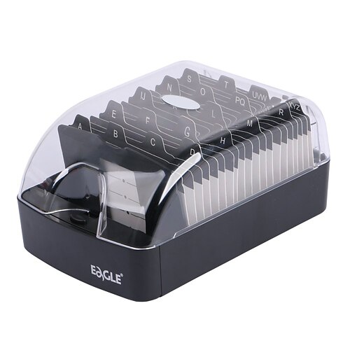 Eagle Business Card Holder Case Box Plastic Push-Button Storage up to 350 Cards
Eagle Business Card Holder Case Box Plastic Push-Button Storage up to 350 Cards