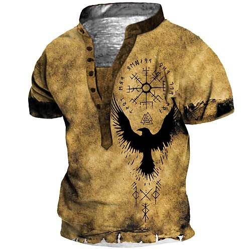 Men's T shirt Tee Henley Shirt Tee Graphic Eagle Stand Collar Green Yellow Dark Gray Navy Blue 3D Print Plus Size Outdoor Daily Short Sleeve Button-Down Print Clothing Apparel Basic Designer Casual
Men's T shirt Tee Henley Shirt Tee Graphic Eagle Stand Collar Green Yellow Dark Gray Navy Blue 3D Print Plus Size Outdoor Daily Short Sleeve Button-Down Print Clothing Apparel Basic Designer Casual