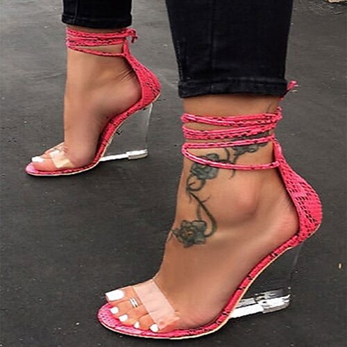 Mujer Sandalias Sandalias con Cuña Zapatos claros Sandalias con correa en el tobillo Diario Discoteca Verano Con Cordón Tacón Cuña Puntera abierta Sensual Dulce Cuero PU Cordones Color sólido
Mujer Sandalias Sandalias con Cuña Zapatos claros Sandalias con correa en el tobillo Diario Discoteca Verano Con Cordón Tacón Cuña Puntera abierta Sensual Dulce Cuero PU Cordones Color sólido
