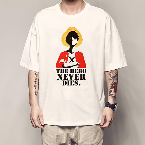 Inspired by One Piece Monkey D. Luffy T-shirt Anime 100% Polyester Anime Harajuku Graphic Kawaii T-shirt For Men's / Women's / Couple's
Inspired by One Piece Monkey D. Luffy T-shirt Anime 100% Polyester Anime Harajuku Graphic Kawaii T-shirt For Men's / Women's / Couple's