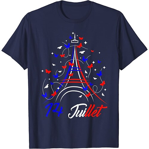 Inspired by 14 Juillet 2022 Fête Nationale Française Vive La France Tricolore Française T-shirt Souvenir 100% Polyester Anime Classic Street Style T-shirt For Men's / Women's / Couple's
Inspired by 14 Juillet 2022 Fête Nationale Française Vive La France Tricolore Française T-shirt Souvenir 100% Polyester Anime Classic Street Style T-shirt For Men's / Women's / Couple's