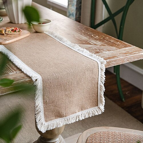 Farmhouse Table Runner Vintage Table Runner Cotton Linen Table Decorations for Dining Party Holiday
Farmhouse Table Runner Vintage Table Runner Cotton Linen Table Decorations for Dining Party Holiday
