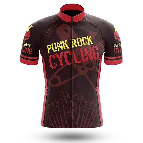 21Grams Men's Cycling Jersey Short Sleeve Bike Jersey Top with 3 Rear Pockets Mountain Bike MTB Road Bike Cycling Breathable Quick Dry Moisture Wicking Reflective Strips Red Skull Polyester Spandex
21Grams Men's Cycling Jersey Short Sleeve Bike Jersey Top with 3 Rear Pockets Mountain Bike MTB Road Bike Cycling Breathable Quick Dry Moisture Wicking Reflective Strips Red Skull Polyester Spandex