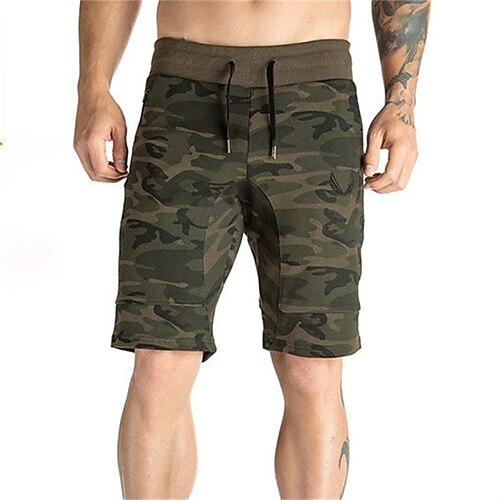 Men's Classic Style Fashion Active Shorts Elastic Drawstring Design Knee Length Pants Sports Outdoor Casual Micro-elastic Camouflage Solid Color Comfort Breathable Mid Waist Black Camouflage Khaki
Men's Classic Style Fashion Active Shorts Elastic Drawstring Design Knee Length Pants Sports Outdoor Casual Micro-elastic Camouflage Solid Color Comfort Breathable Mid Waist Black Camouflage Khaki