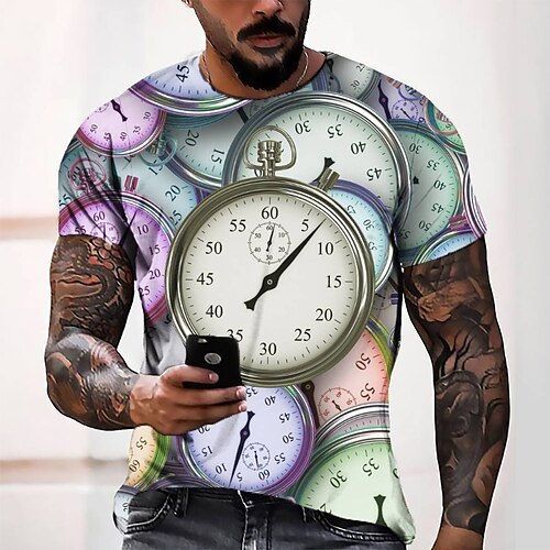 Men's Tee T shirt Tee 3D Print Graphic Round Neck Casual Daily 3D Print Short Sleeve Tops Designer Fashion Cool Comfortable Rainbow / Summer
Men's Tee T shirt Tee 3D Print Graphic Round Neck Casual Daily 3D Print Short Sleeve Tops Designer Fashion Cool Comfortable Rainbow / Summer