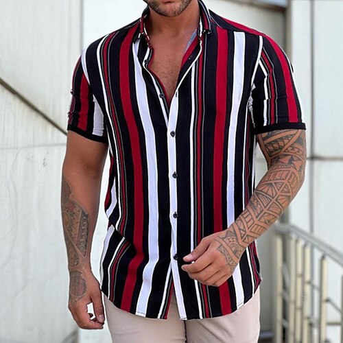 Men's Summer Hawaiian Shirt Casual Shirt Other Prints Lattice Zipper Patchwork Short Sleeve Casual Tops Business Simple Fashion Classic Blue Black Beige
Men's Summer Hawaiian Shirt Casual Shirt Other Prints Lattice Zipper Patchwork Short Sleeve Casual Tops Business Simple Fashion Classic Blue Black Beige