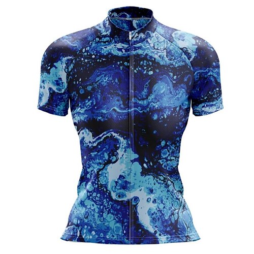 21Grams Women's Cycling Jersey Short Sleeve Bike Top with 3 Rear Pockets Mountain Bike MTB Road Bike Cycling Breathable Quick Dry Moisture Wicking Reflective Strips Blue Graphic Polyester Spandex
21Grams Women's Cycling Jersey Short Sleeve Bike Top with 3 Rear Pockets Mountain Bike MTB Road Bike Cycling Breathable Quick Dry Moisture Wicking Reflective Strips Blue Graphic Polyester Spandex