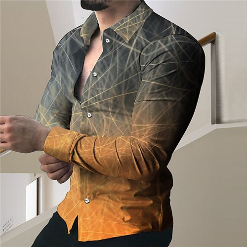 Men's Shirt Graphic Shirt Gradient Turndown Yellow 3D Print Outdoor Street Long Sleeve Button-Down Print Clothing Apparel Fashion Designer Casual Breathable / Summer / Spring / Summer
Men's Shirt Graphic Shirt Gradient Turndown Yellow 3D Print Outdoor Street Long Sleeve Button-Down Print Clothing Apparel Fashion Designer Casual Breathable / Summer / Spring / Summer