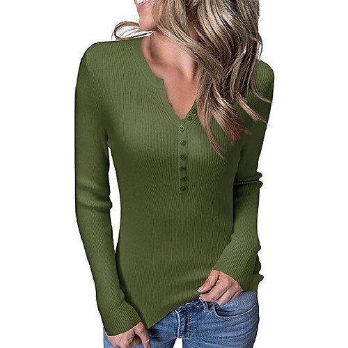 2022 European And American New Wish Amazon Women's Low-Cut Button Slim Sexy Long-Sleeved Bottoming Shirt Top T-Shirt
2022 European And American New Wish Amazon Women's Low-Cut Button Slim Sexy Long-Sleeved Bottoming Shirt Top T-Shirt