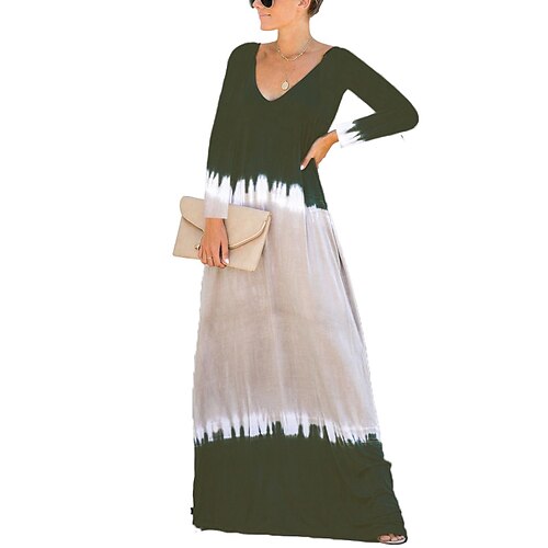 Women's A Line Dress Maxi long Dress Green Long Sleeve Tie Dye Pocket Print Fall Winter V Neck Casual Mature 2022 S M L XL XXL
Women's A Line Dress Maxi long Dress Green Long Sleeve Tie Dye Pocket Print Fall Winter V Neck Casual Mature 2022 S M L XL XXL
