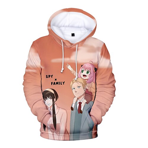 Inspired by SPY×FAMILY Loid Forger Yor Forger Anya Forger Hoodie Anime 100% Polyester Anime 3D Harajuku Graphic Hoodie For Men's / Women's / Couple's
Inspired by SPY×FAMILY Loid Forger Yor Forger Anya Forger Hoodie Anime 100% Polyester Anime 3D Harajuku Graphic Hoodie For Men's / Women's / Couple's
