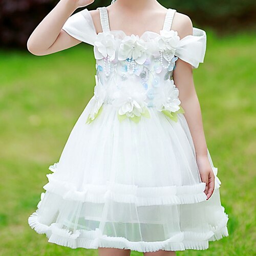 Kids Little Girls' Dress Floral Flower A Line Dress Party Performance Mesh Print White Pink Asymmetrical Short Sleeve Princess Sweet Dresses Spring Summer Regular Fit 3-12 Years
Kids Little Girls' Dress Floral Flower A Line Dress Party Performance Mesh Print White Pink Asymmetrical Short Sleeve Princess Sweet Dresses Spring Summer Regular Fit 3-12 Years