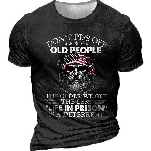 Men's Unisex T shirt Tee 3D Print Graphic Prints Letter Crew Neck Street Daily Print Short Sleeve Tops Designer Casual Vintage Big and Tall Black Army Green Brown / Summer
Men's Unisex T shirt Tee 3D Print Graphic Prints Letter Crew Neck Street Daily Print Short Sleeve Tops Designer Casual Vintage Big and Tall Black Army Green Brown / Summer