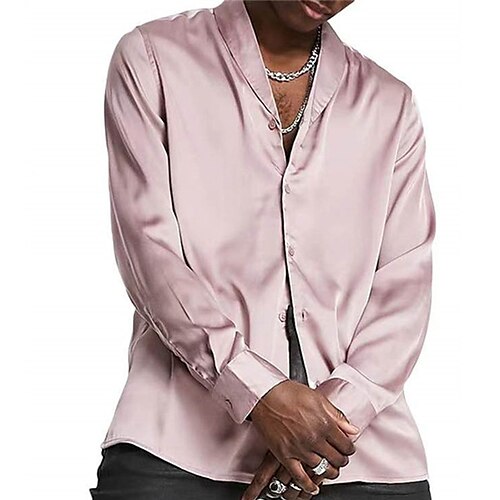 Men's Shirt Solid Color Turndown Party Daily Button-Down Long Sleeve Tops Casual Fashion Comfortable Light Pink
Men's Shirt Solid Color Turndown Party Daily Button-Down Long Sleeve Tops Casual Fashion Comfortable Light Pink