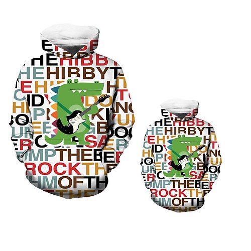 Dad and Son Hoodie Dinosaur Letter Animal Street Print White Long Sleeve Active Matching Outfits
Dad and Son Hoodie Dinosaur Letter Animal Street Print White Long Sleeve Active Matching Outfits