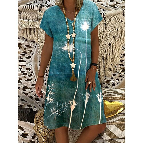 Women's Shift Dress Short Mini Dress Green Blue Purple Short Sleeve Floral Print Spring Summer V Neck Casual Vacation 2022 S M L XL XXL 3XL
Women's Shift Dress Short Mini Dress Green Blue Purple Short Sleeve Floral Print Spring Summer V Neck Casual Vacation 2022 S M L XL XXL 3XL
