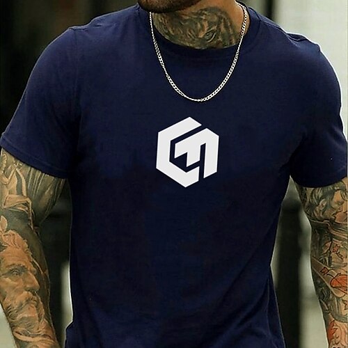 Men's T shirt Tee Solid Color Letter Crew Neck Casual Daily Short Sleeve Tops Casual White Black Blue
Men's T shirt Tee Solid Color Letter Crew Neck Casual Daily Short Sleeve Tops Casual White Black Blue