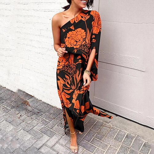 Women's Loose Print Flower / Floral Daily One Shoulder T-shirt Sleeve Regular Summer Pattern 1 Pattern 2 Green White Black
Women's Loose Print Flower / Floral Daily One Shoulder T-shirt Sleeve Regular Summer Pattern 1 Pattern 2 Green White Black