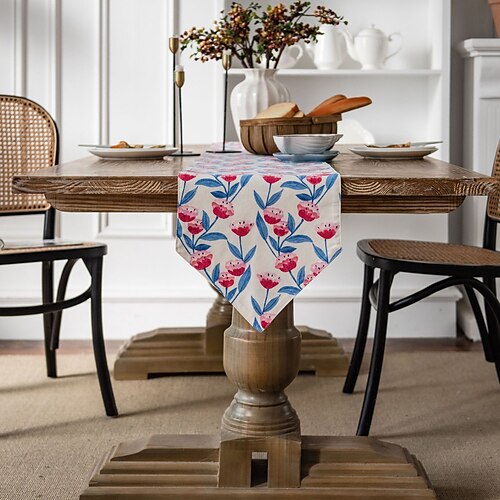 Farmhouse Table Runner Vintage Table Runner Cotton Linen Table Decorations for Dining Party Holiday
Farmhouse Table Runner Vintage Table Runner Cotton Linen Table Decorations for Dining Party Holiday