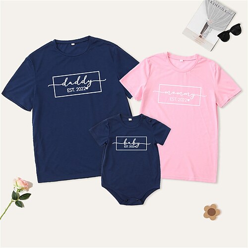Family Look T shirt Tops Graphic Patterned Heart Letter Causal Print Multicolor Short Sleeve Casual Matching Outfits
Family Look T shirt Tops Graphic Patterned Heart Letter Causal Print Multicolor Short Sleeve Casual Matching Outfits