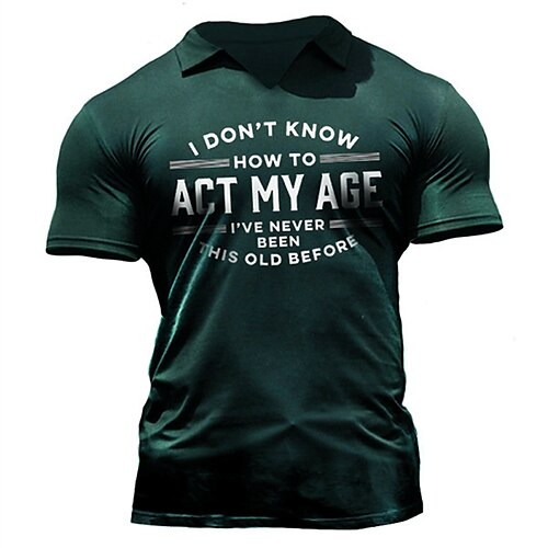 Men's Collar Polo Shirt Golf Shirt Letter Turndown Dark Green Casual Daily Short Sleeve Clothing Apparel Sports Fashion Casual Comfortable
Men's Collar Polo Shirt Golf Shirt Letter Turndown Dark Green Casual Daily Short Sleeve Clothing Apparel Sports Fashion Casual Comfortable