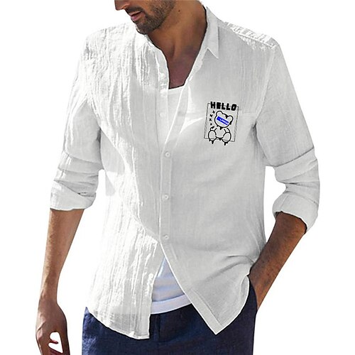 Men's Shirt Hot Stamping Graphic Toy Bear Turndown Street Casual Button-Down Print Long Sleeve Tops Designer Casual Fashion Big and Tall White Black Light Blue / Summer
Men's Shirt Hot Stamping Graphic Toy Bear Turndown Street Casual Button-Down Print Long Sleeve Tops Designer Casual Fashion Big and Tall White Black Light Blue / Summer