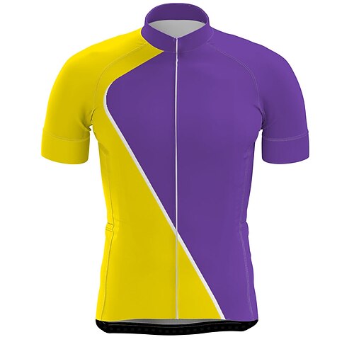 21Grams Men's Cycling Jersey Short Sleeve Bike Jersey Top with 3 Rear Pockets Mountain Bike MTB Road Bike Cycling Breathable Quick Dry Moisture Wicking Reflective Strips Yellow Color Block Polyester
21Grams Men's Cycling Jersey Short Sleeve Bike Jersey Top with 3 Rear Pockets Mountain Bike MTB Road Bike Cycling Breathable Quick Dry Moisture Wicking Reflective Strips Yellow Color Block Polyester